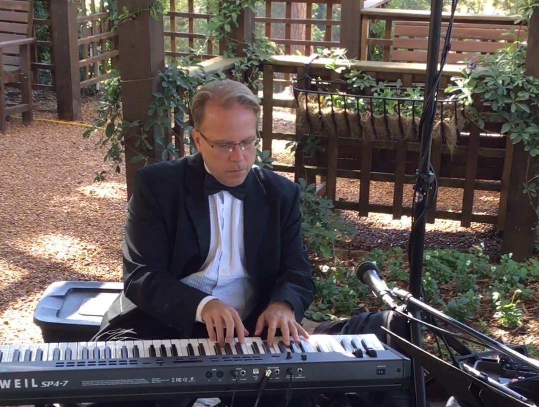 Kim Williams at the keyboard